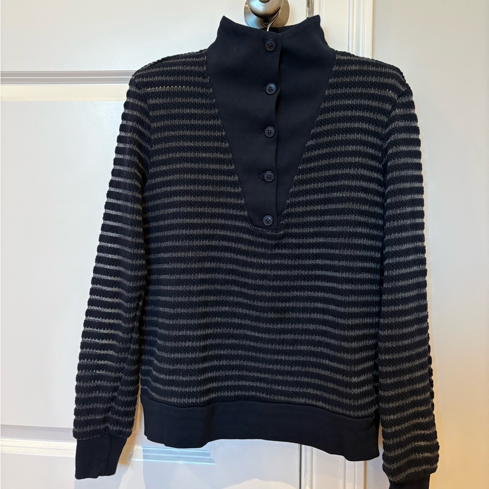 Navy Striped Sweater